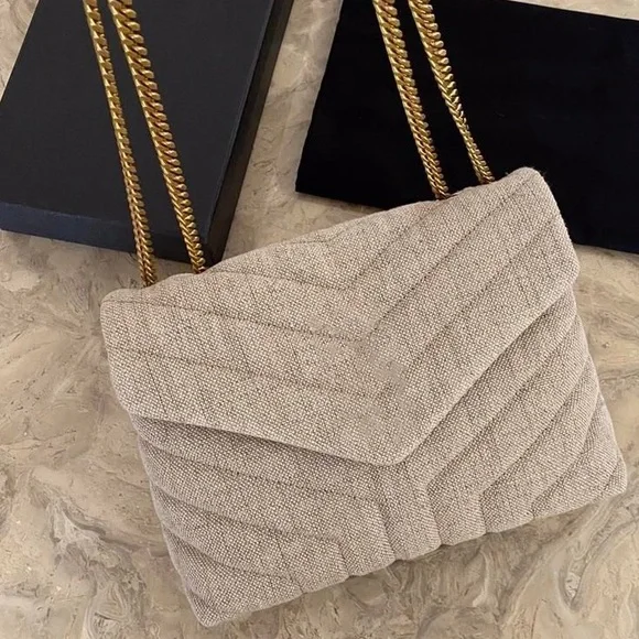 Linen Chevron Bag - Picture 1 of 4